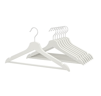 Bumerang-lot-cintres-blanc-Ikea